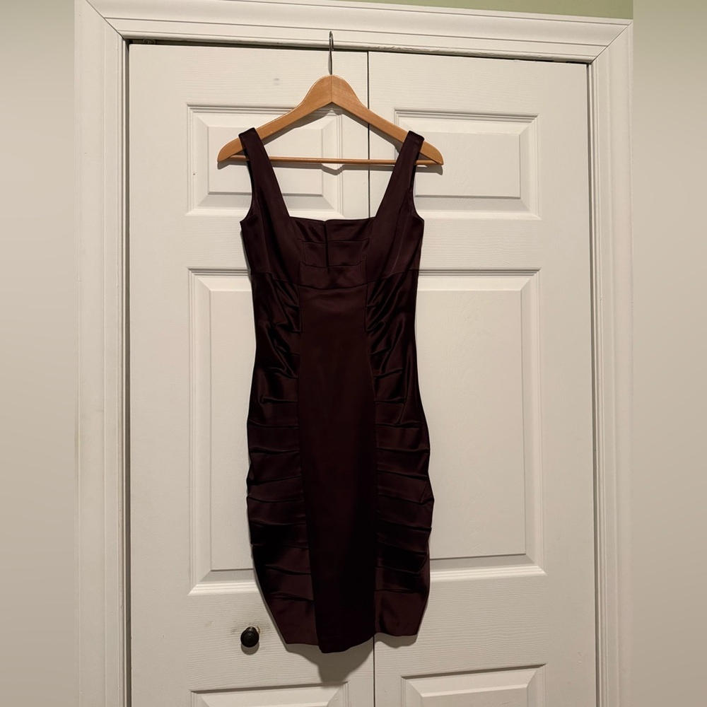 Jax Chic‎ Plum Satin  Sleeveless Mini Dress